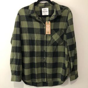 Boyfriend Fit Plaid Shirt